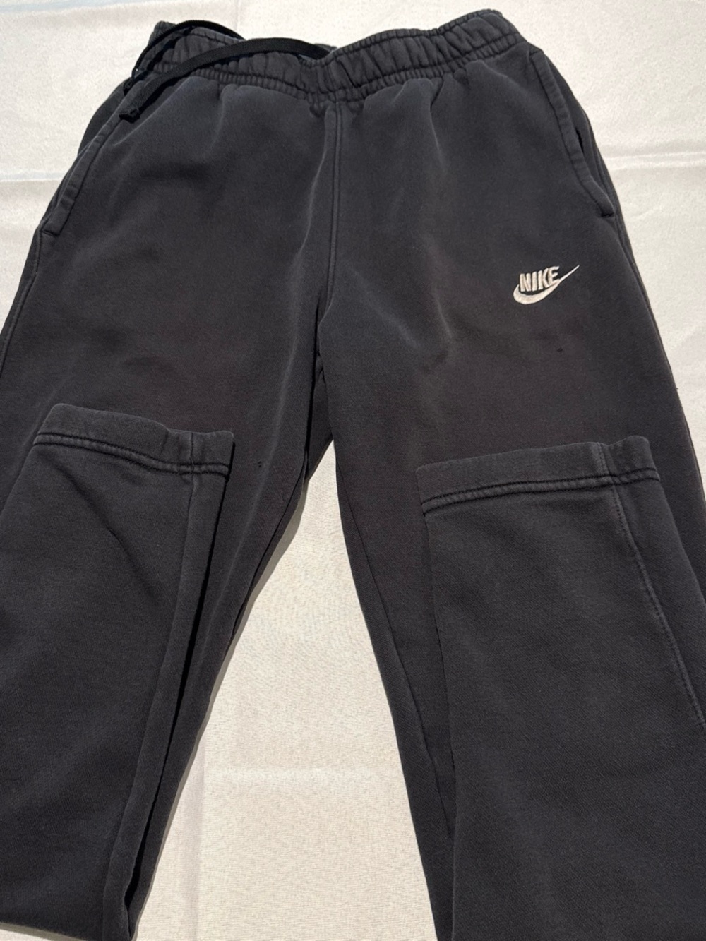 Nike women’s Black Joggers with White Swoosh